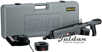 Senco DS300-24v - Includes screwgun, 2 batteries, charger, spare bits and case
